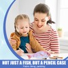 XUZOPIM 1 Piece Fish Shaped Pencil Case Novelty Fish Pencil