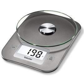 Beurer KS26 Kitchen Scale High Accuracy Digital Food Scales Weight Grams and Oz, 11 lbs Capacity, LCD Display, for Baking, Cooking, Meal Prep, Keto, Coffee Beans and More