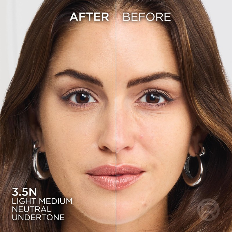 L'Oreal Paris True Match Liquid Foundation, Skincare Infused with Hyaluronic
