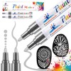 FooMoTech Silver Paint Pen Paint Markers - Permanent Acrylic Markers