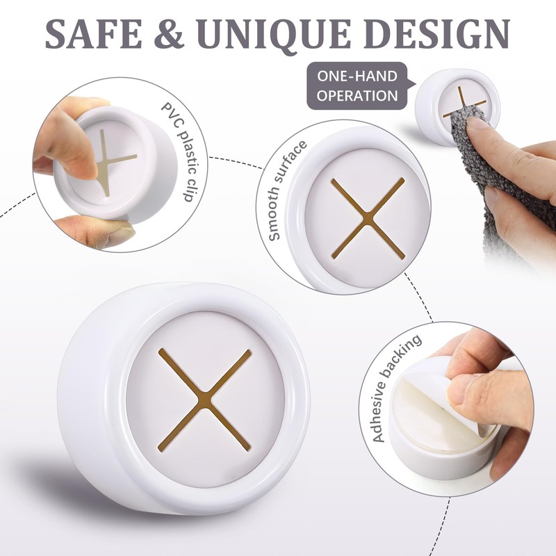 Philbinden 3 Pieces Kitchen Towel Hooks Round Adhesive Dish Towel