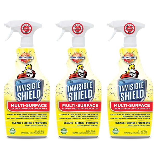 Invisible Shield Multi Surface Cleaner, Deodorizer with Hydrogen Peroxide- 25 fl. oz. (Great for ALL Surfaces) by UNELKO- Clean-X Invisible Shield (3)