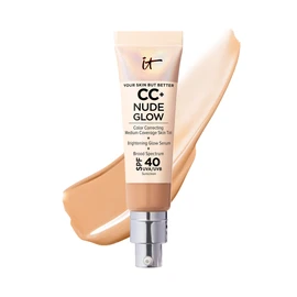 It Cosmetics CC+ CREAM NUDE GLOW MEDIUM TAN Base de maquillaje con FPS 40, 32 ml