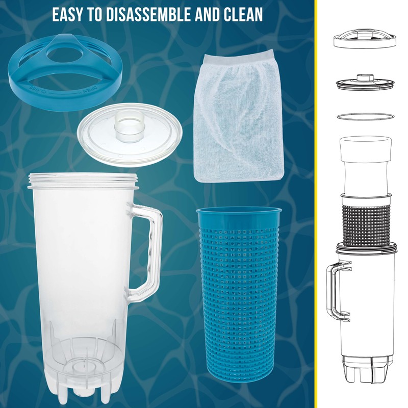 U.S. Pool Supply Pool Leaf Catcher - Heavy Duty Inline