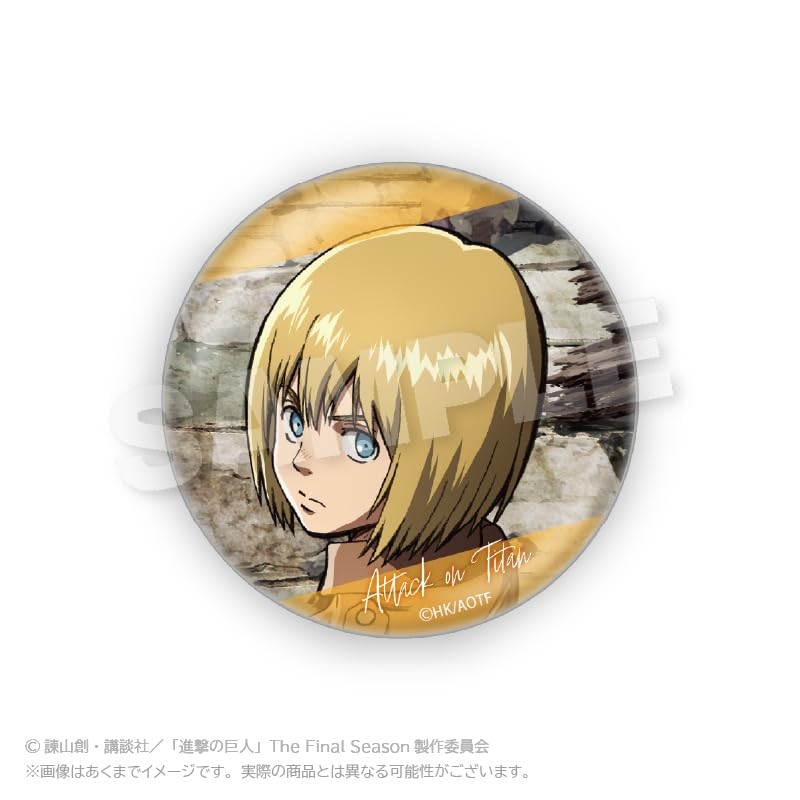 Attack on Titan Trading Can Badge Close-Up Version, Box of