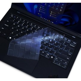 CASEDAO Keyboard Cover Skin for Lenovo ThinkPad X1 Carbon 14" Gen 13/12, Black, TPU, Compatible with 2025/2024 Lenovo ThinkPad X1 Carbon 14" 13th/12th Gen