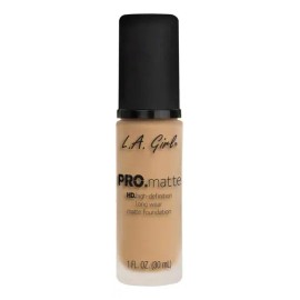 Base Líquida L.A. Girl Pro Matte Foundation 30mL Tono Soft Honey