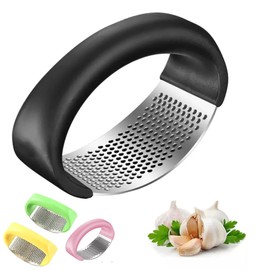 2 Prensas de Ajo Acero Inoxidable Cocina Trituradora de Jengibre Manual Herramienta Pelador Triturador Prensa Machacador Stainless Steel Garlic Presser Exprimidor Picador