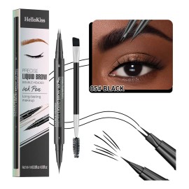 2 En 1 Delineado De Cejas Waterproof Con 2 Puntas Y Pincel