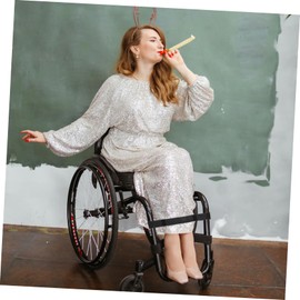 Outanaya 2Pcs Wheelchair Foot Straps Medical Calf Support for Elderly Durable Oxford Breathable Material Prevent Slipping for Home Hospital Use