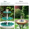 AISITIN 3.5w Solar Fountain Pump with 3 Tiered Bird Bath