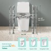 HOMEAL Raised Toilet Seat Riser with Handles for Seniors, 450LBS