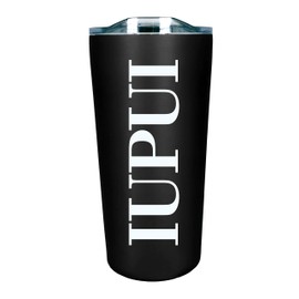 The Fanatic Group IUPUI Double Walled Soft Touch Tumbler, Design-1 - Black