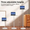 Portable Laptop Floor Stand Laptop Standing Desk Adjustable Height 18.5-47"