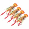 4Pcs 65g Fishing Artificial Baits Silicone Skirts Lures with Hook