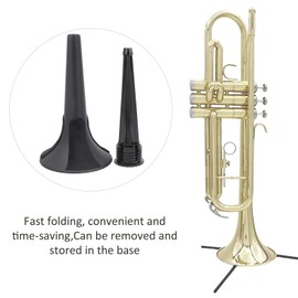 Trumpet Holder Tripod Holder, Removable, Portable, Foldable Trumpet Holder Tripod Holder, Metal Leg, Professional Accessories for Brass Instruments