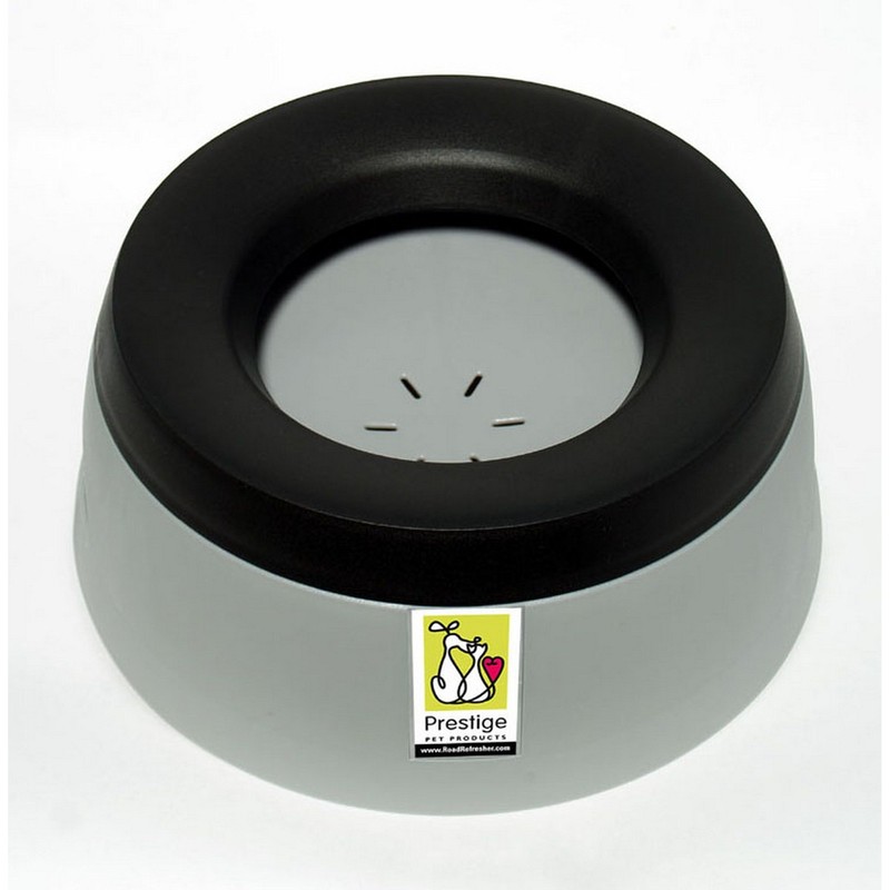 Road Refresher Non-Spill Travel Water Bowl, Small, Cream