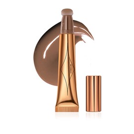 Prreal Contour Beauty Wand, Liquid Face Concealer Pen, Smooth Creamy Matte Finish Liquid Contour Stick with Soft Cushion Applicator, Waterproof Blendable Body Face Contouring Makeup, 0.53oz (#01)