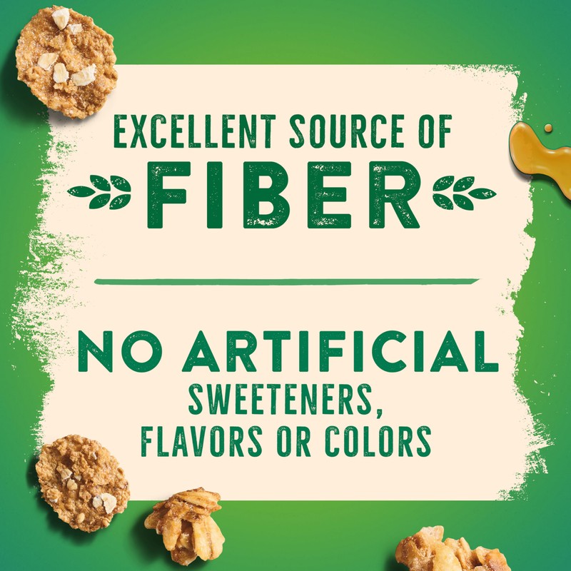 Nature Valley Apple Cinnamon Breakfast Cereal with Flakes, Granola Clusters