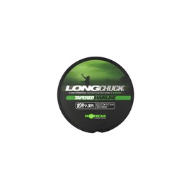 Korda LongChuck Tapered Mainline Green 12-30lb/0.30-0.47mm, Ultra-Low Stretch, High Breaking Strain, Reversible 300m Spool, Ideal for Carp Fishing, Integrated Leader for Weedy Venues