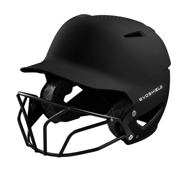 EvoShield XVT™ Matte Batting Helmet with Facemask - Black, Large/X-Large