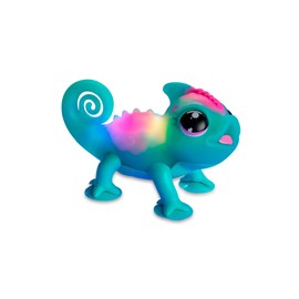 Giochi Preziosi Chameleon Little Live Pets Sunny Interactive Chameleon with Suction Cups, Changes Colour Depending on the Mood, Loves Music from 5 Years, LP200000