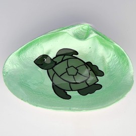 Turtle Shell Dish - Soap Dish, Spoon Rest, Ring Holder, Jewelry Holders, Trinket Dishes, Catchall Bowl - Sea Turtle Accessories - Nautical Home Decor For Bedroom, Bathroom, Kitchen And Office