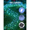 Minetom 240 Led White Solar String Lights 19.6 Feet Waterproof