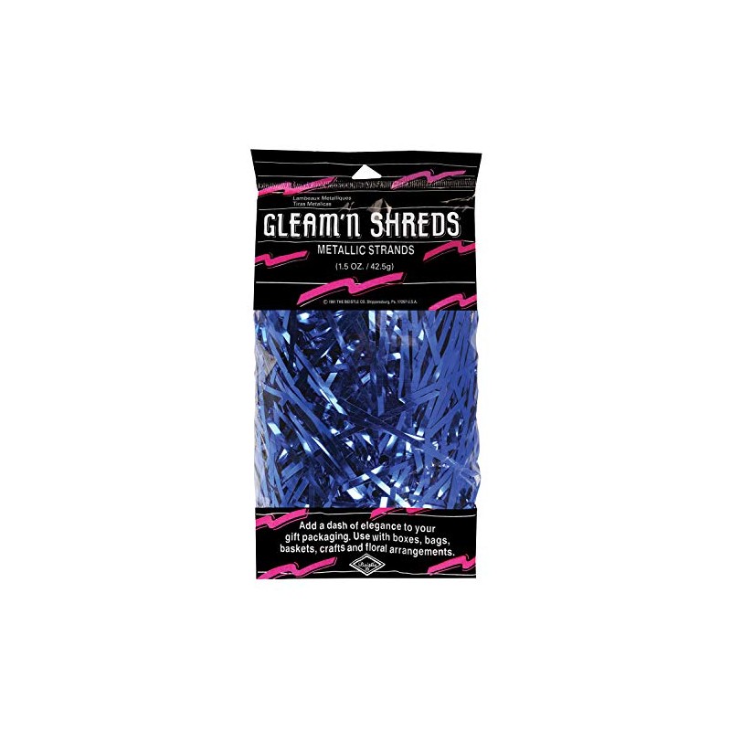 Gleam 'N Shreds Metallic Strands (blue) Party Accessory (1 count)