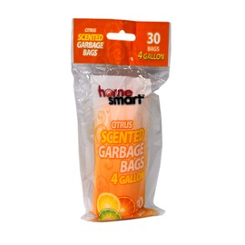 Home Smart Citrus Scented 4 Gallon Garbage Bags