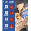 EZ FIRE FIRESTARTER for Fireplace, Campfire, or Grills. Safe, All