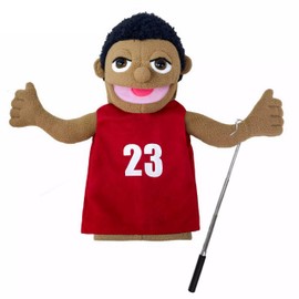 LOMTRATS 1 x Childrens Theatre Hand Puppets for Teachers, Policeman, Farmer, Pirate, Detective etc with Moving Open Mouths Perfect for Storytelling, Teaching, Party Gift