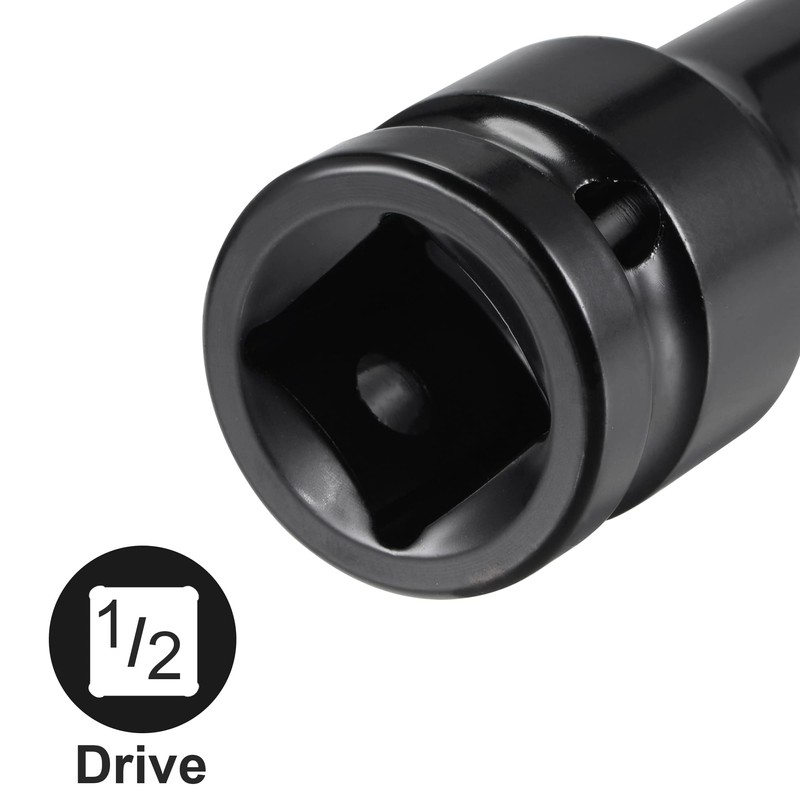 uxcell 1/2" Drive by 19mm Thin Wall Impact 6 Point