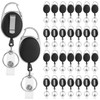 Afcabakila 30 PCS Retractable Badge Holder Bulk, Name ID Badges