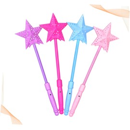 CORHAD 5pcs Luminous Star Shaped Glow Sticks for Parties Concerts and Festivals Creative Hollow out Design for Nighttime Events and Outdoor Activities Random Color