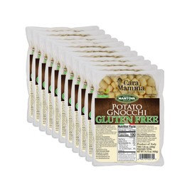 Mantova Gluten-Free Potato Gnocchi, 14.10 oz. (Pack of 11), Product of Italy, Traditional, Easy-to-Cook, Gluten-Free Potato Gnocchi, All-Natural Ingredients, Ideal with Tomato Sauces, Alfredo Sauce, Cheese Sauces, Pesto, Pastes and More, Non-GMO, Vegan-Friendly, No Artificial Coloring, Flavoring or Preservatives