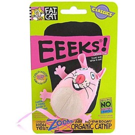 Bamboo Pet Eeeks! Kitty Hoots Original Mouse Cat Toy