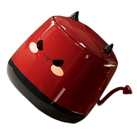 Ipetboom Cute Desktop Trash Can Mini Press Top Wastebasket for Office Home Compact Design for Organized Workspace for Tabletop Countertop Use Style