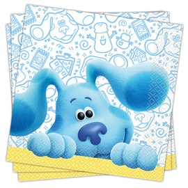 Blue's Clues Themed Luncheon Napkins (Pack of 16) - Sturdy & Absorbent Design - Vibrant & Fun, Perfect for Kids Parties