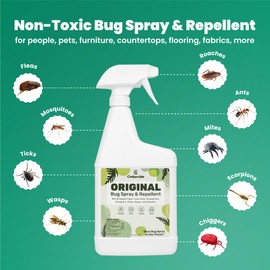 Cedarcide Cedarcide Original Bug Spray | Repel & Kill Fleas, Ticks, Mosquitoes, Mites, Ants & Chiggers | for use on People, Pets & Home | Natural Cedar Oil | Eco-Friendly | Pint (16 Oz.)