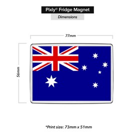 Pixly® Australia Flag Fridge Magnet Large Jumbo Size Australian Keepsake Country Souvenir Novelty Refrigerator Magnets Gift