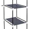 Yuqing Closet Armable Ropero Rack Guardaropa Recamara Organizacion Color Gris