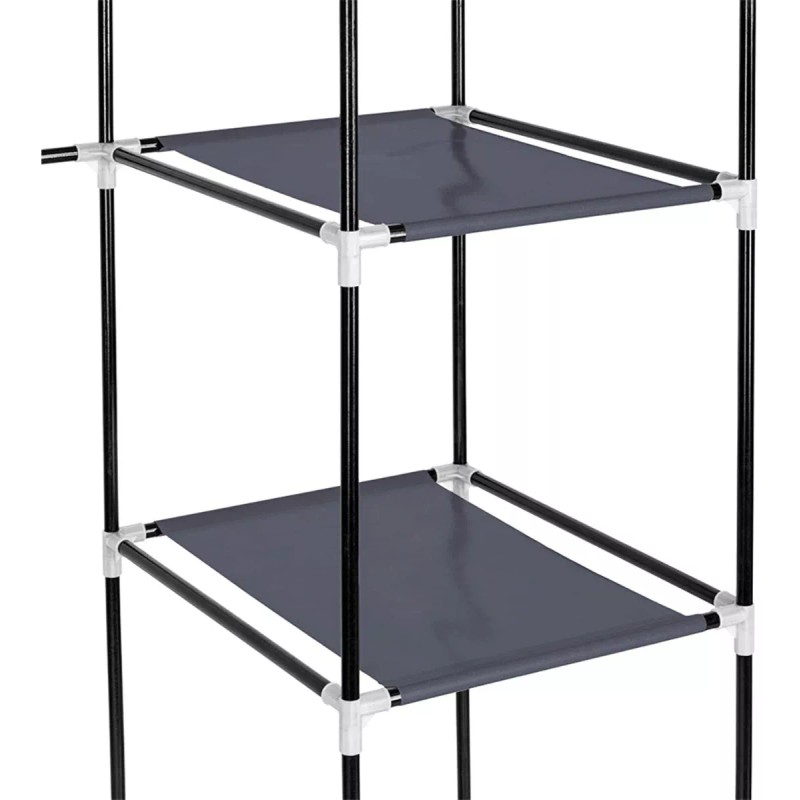 Yuqing Closet Armable Ropero Rack Guardaropa Recamara Organizacion Color Gris