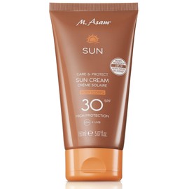 M. Asam M. Asam SUN Care & Protect K?rper Sonnencreme LSF 30 (150 ml) C mit sofortigem Schutz vor UV-Strahlung, pflegt Haut mit Sheabutter & Vitamin E, wasserfeste, nicht klebende Textur, vegan & wasserfest