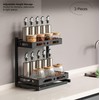 Basicwise Adjustable Height Under Sink Pull-Out Organizer Sliding Shelf Rack