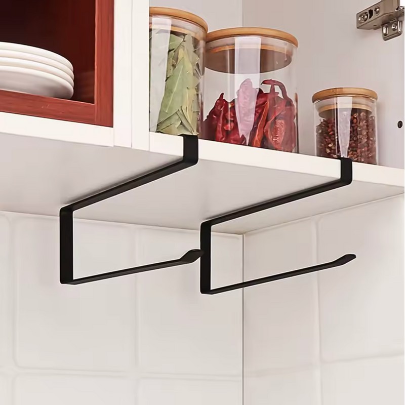 Under Cabinet Paper Towel Holder - Punch-Free Hanging Tissue Roll