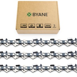 BYANE 16 Inch Chainsaw Chain, .325" Pitch, .063'' Gauge, 67 Drive Links - 26RM3 67 Fits STIHL 026, 028, 029, MS261 and More- 36890050067, L67 (3 Chains)