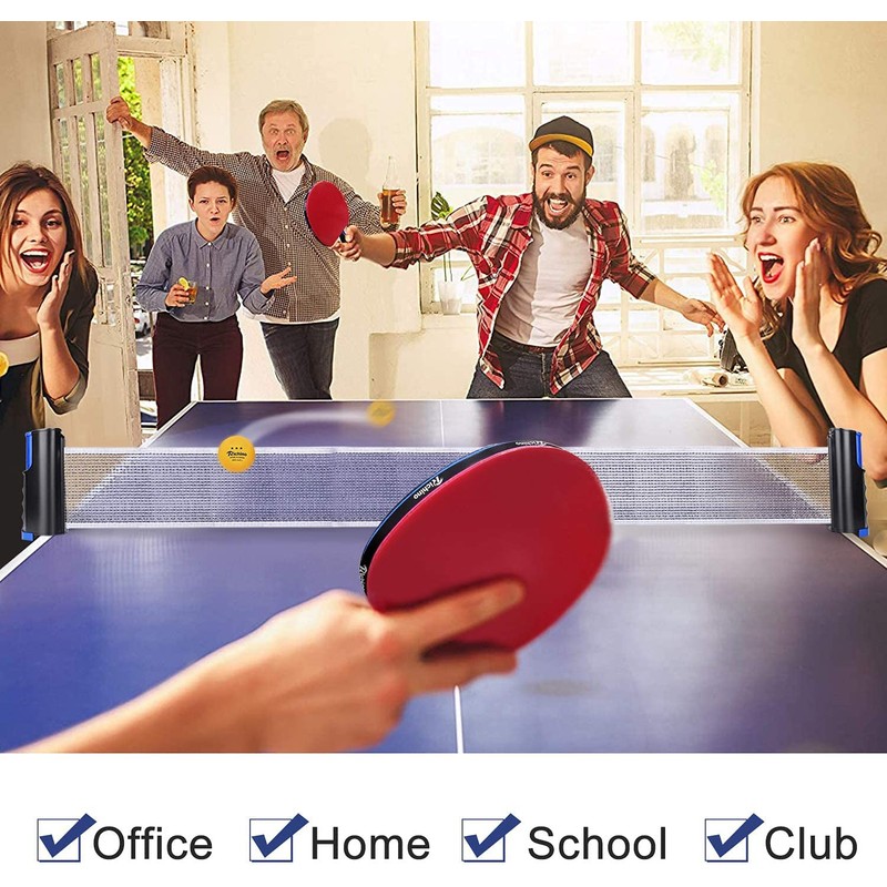 Ping Pong Net, Play Anywhere PPong Retractable Table Tennis Net