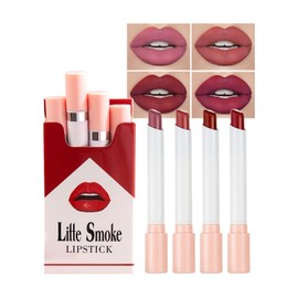 Tongyend Matte Lipstick Sets,4Pcs Long Lasting Lipstick,Highly Pigmented Non-Stick Cup Not Fade Waterproof Lipstick,Velvet Nude Lipstick Lip Gloss Full-Coverage Lip Color Lipsticks (Set A)