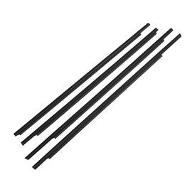 Motoforti Weatherstrip Window Trim Seal Belt Kit, Car Outside Window Seal Belt, for Toyota Prius 2004-2009, Rubber, 75710-47010, Black, 1 Set, Front Rear Left Driver Right Passenger Side